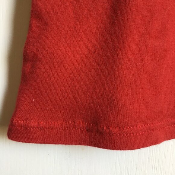 Ralph Lauren Red Eyelet Cotton Tunic Neck Shirt - Picture 7 of 16